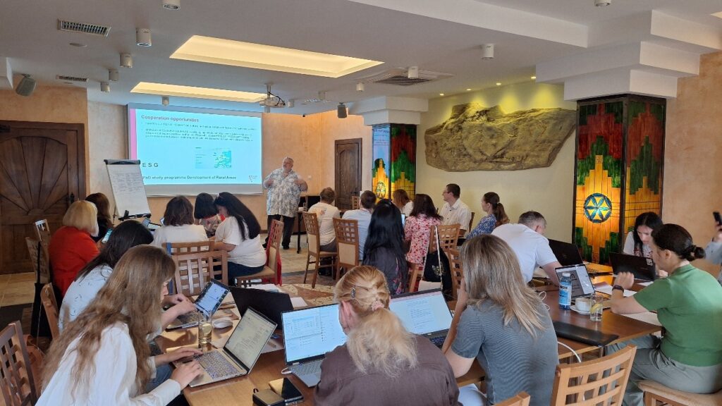 Photo 16. Ing. Jiří Schneider, Ph.D. (Mendel University in Brno, Czech Republic) conducting the workshop "The Role, Potential, Risks and Limitations of AI in the Teaching Process: Sharing Mistakes and Examples of Good Practice". Photo 16. Ing. Jiří Schneider, Ph.D. (Mendel University in Brno, Czech Republic) conducting the workshop "The Role, Potential, Risks and Limitations of AI in the Teaching Process: Sharing Mistakes and Examples of Good Practice".