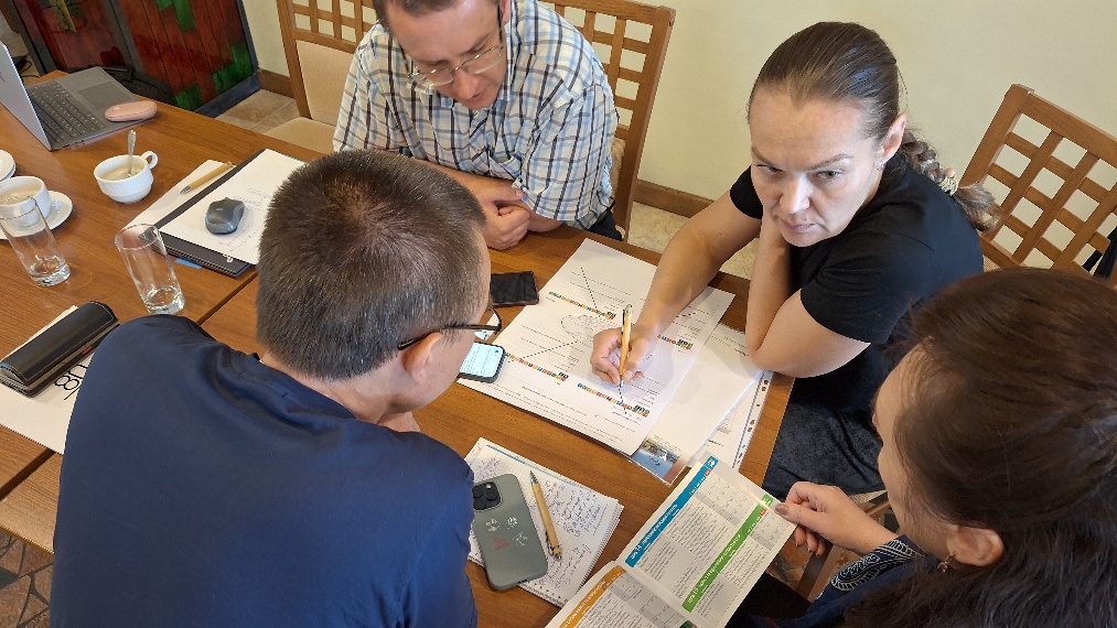 Photo 18. Intensive group work during the workshop "Project X: Preparing a Cross-Curricular Sustainable School Activity". Photo 18. Intensive group work during the workshop "Project X: Preparing a Cross-Curricular Sustainable School Activity".