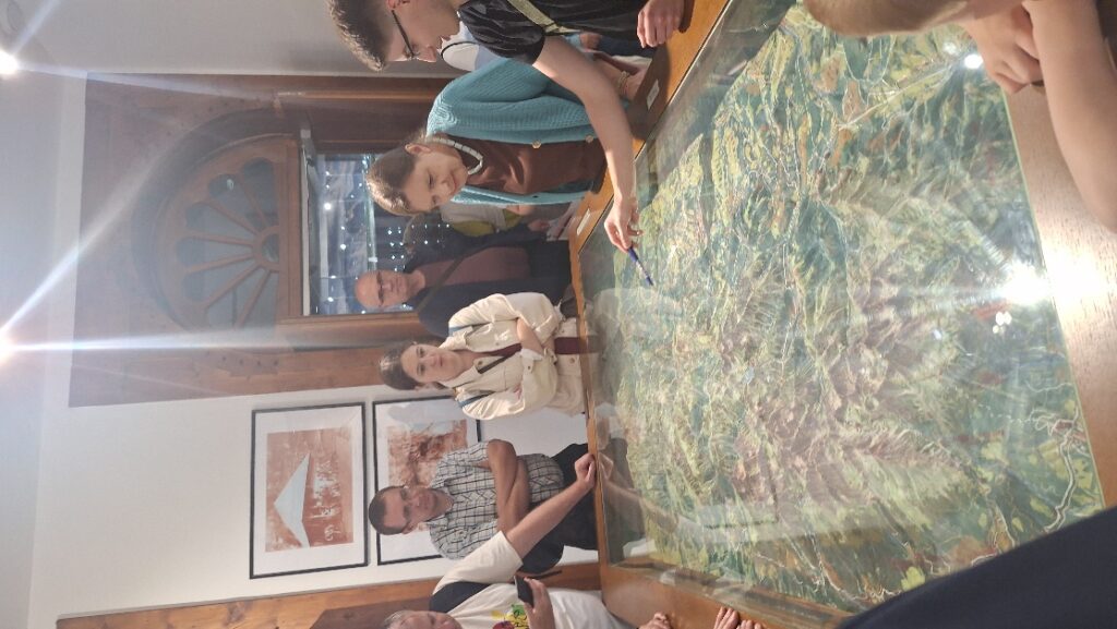 Photo 21. Participants learning about the characteristics of mountain communities and the climatic zones of the Tatra National Park during a visit to the Tatra Museum in Zakopane (2 July 2026). Photo 21. Participants learning about the characteristics of mountain communities and the climatic zones of the Tatra National Park during a visit to the Tatra Museum in Zakopane (2 July 2026).